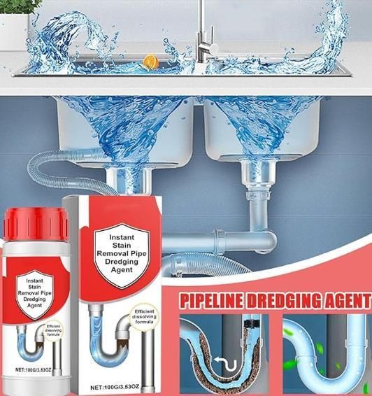 Instant Stain Removal Pipe Dredge Agent 100gm.