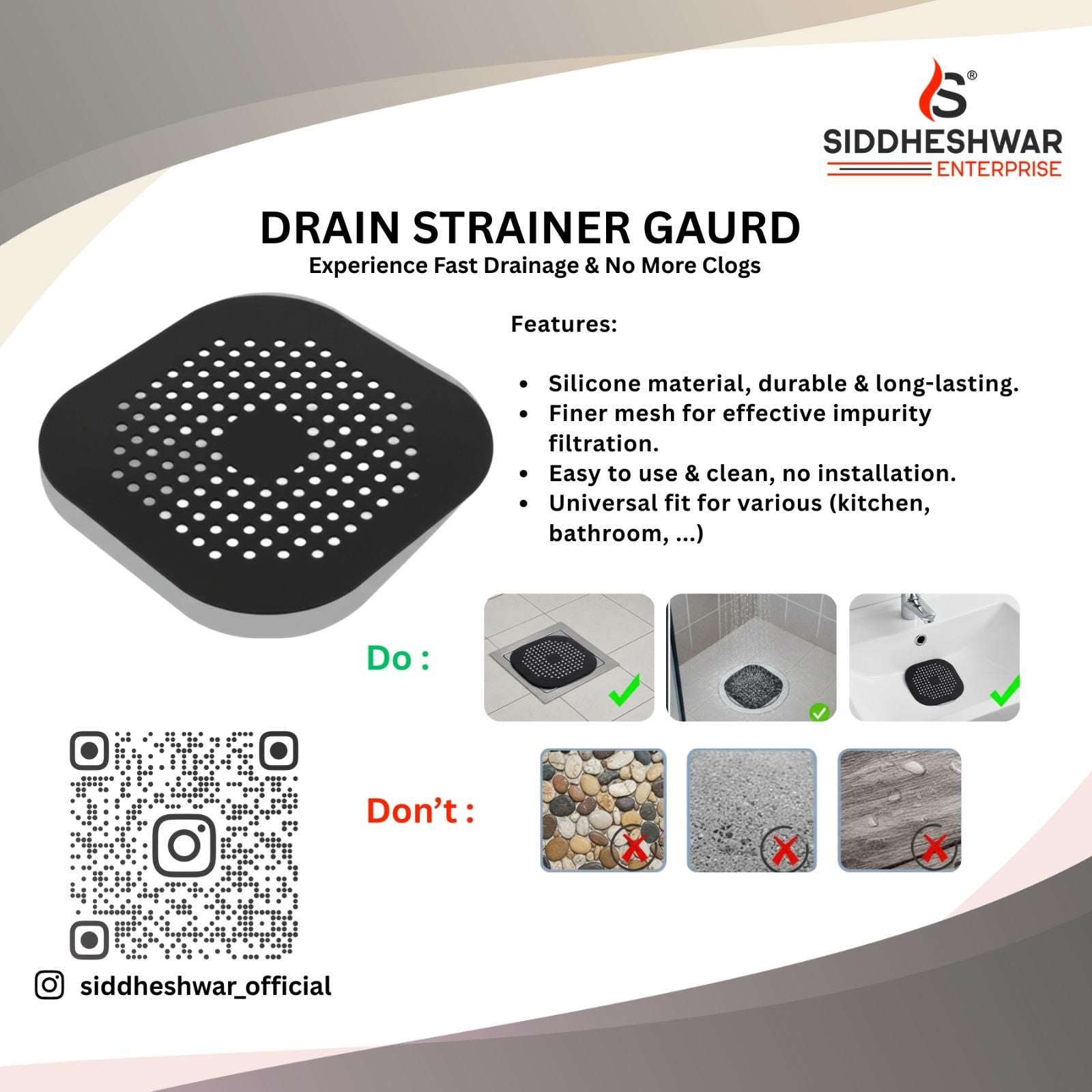 Drain Guard Suction With Cup
